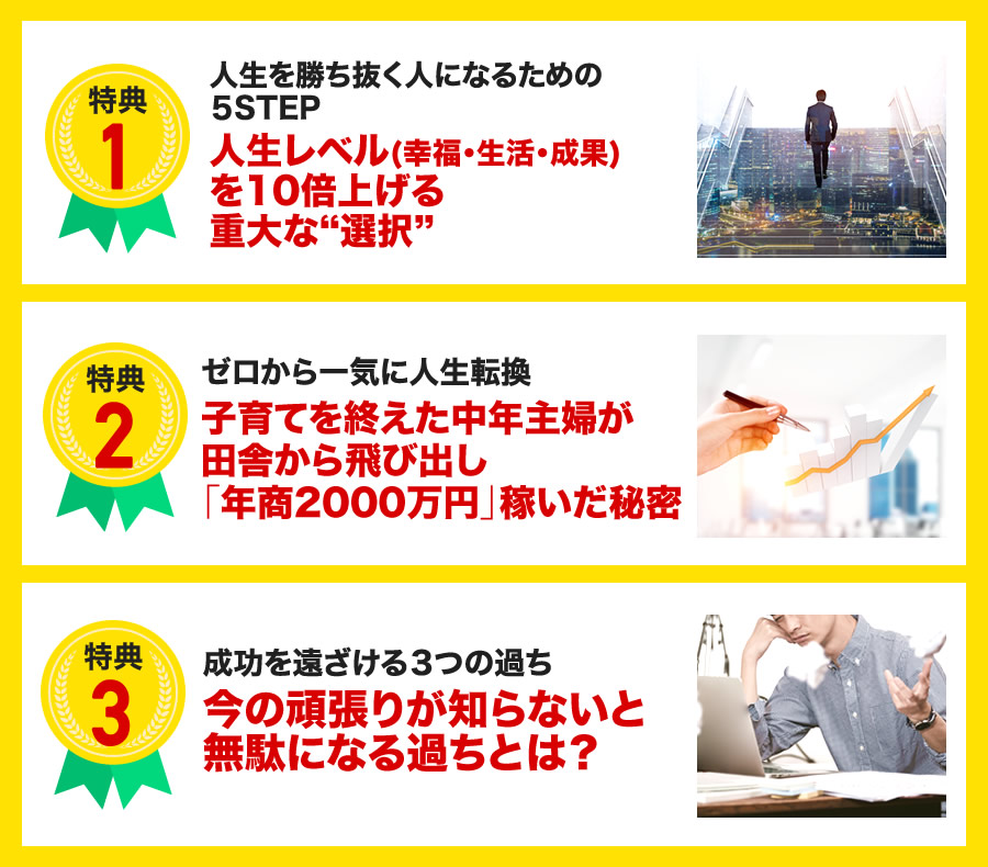 人生を勝ち抜く人になるための５STEP人生レベル(幸福・生活・成果)を10倍上げる重大な選択